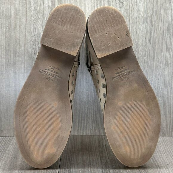Musse & Cloud Caila Bootie Womens 10 Leather Perforated Hook & Loop Flat Beige - Picture 3 of 12